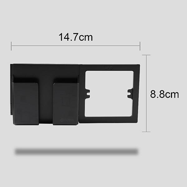 حامل جوال على الفريم لون اسود حجري توفل